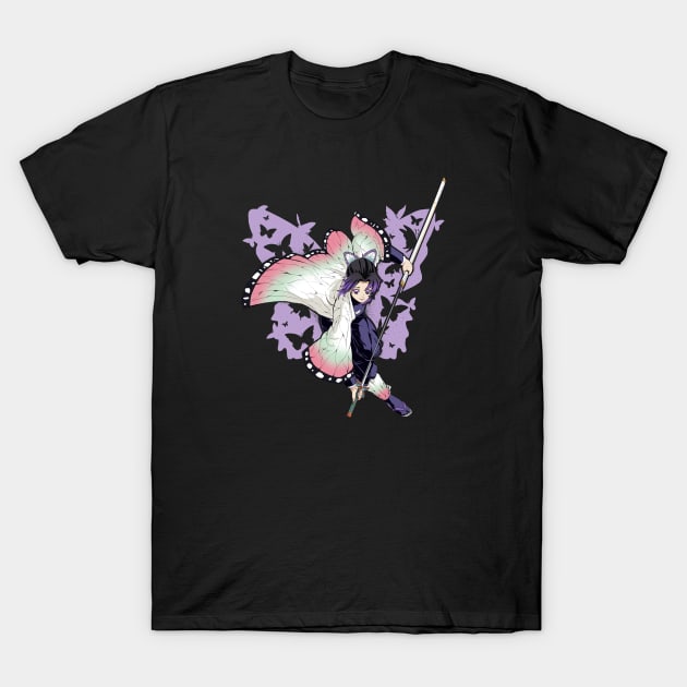 Butterfly Pillar T-Shirt by Iceuh1